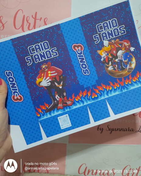 Sacolinha Sonic 10 Unidades