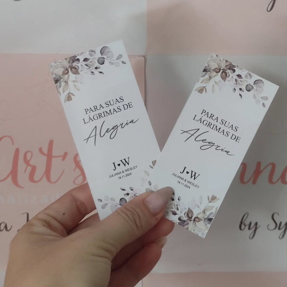 Tag para Guardanapo Personalizado 50 Unidades
