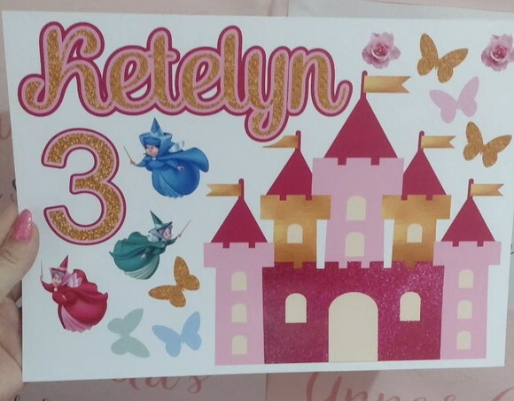 Topo de Bolo a Bela Adormecida