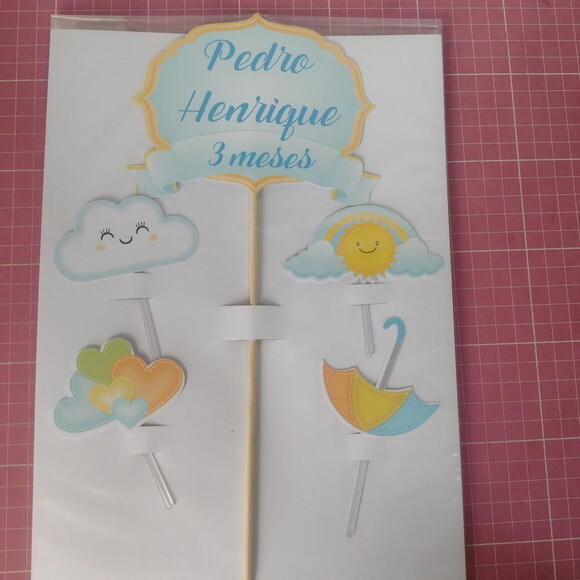 Topo de Bolo Chuva de Benção