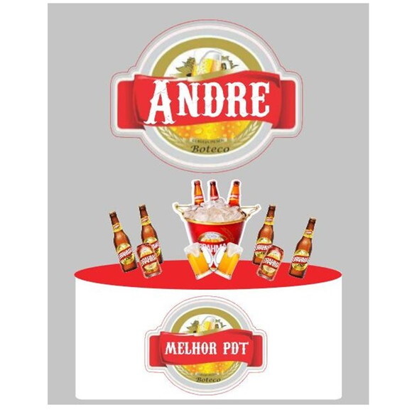 Topo de Bolo Cerveja
