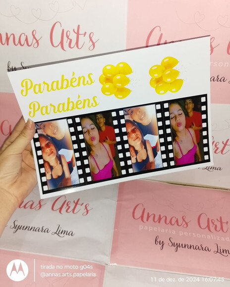 Topo de Bolo com Fotos