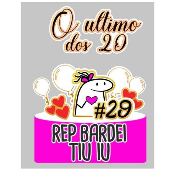 Topo de Bolo Flork Rep Bardei