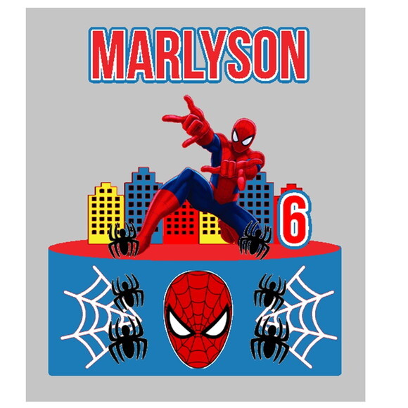 Topo de Bolo Homem Aranha
