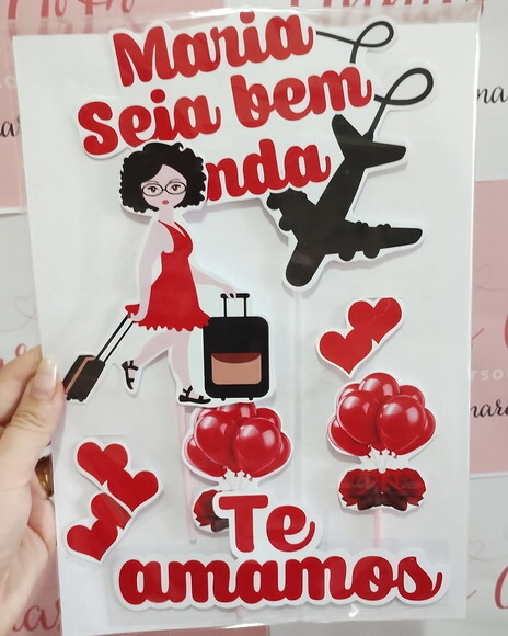 Topo de Bolo Viagem