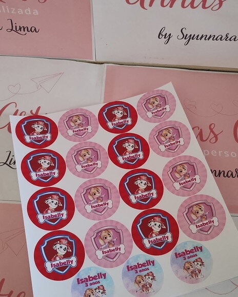 Adesivo Personalizado Patrulha Canina