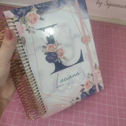 Agenda Alfabeto Floral Lilás 2026