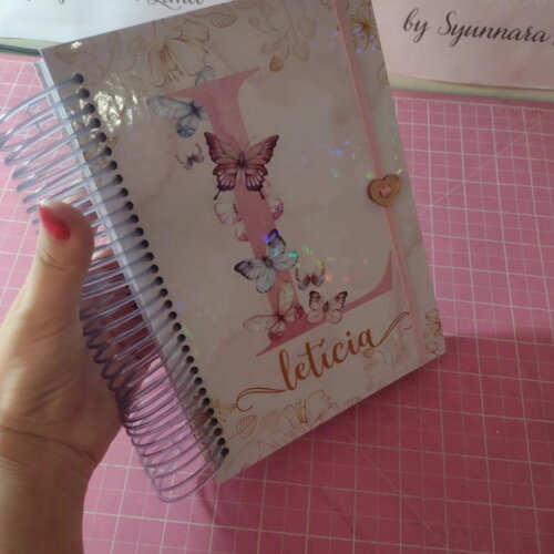 Agenda Alfabeto Floral Rose Gold 2026