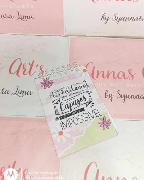 Bloco Capa Dura 10x14 Frases Motivacionais