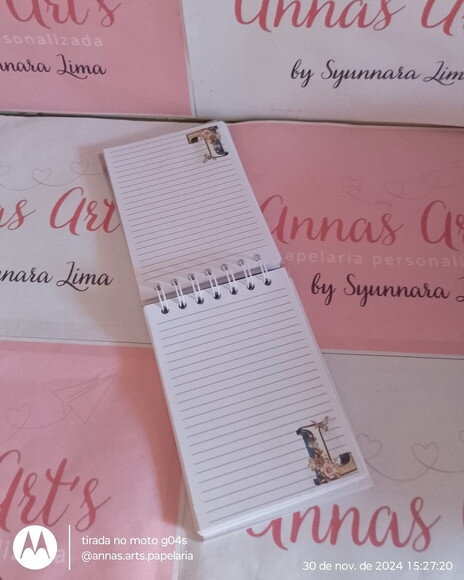 Bloco Capa Dura 10x15 Alfabeto Borboleta
