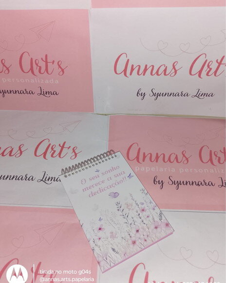 Bloco Capa Dura 10x15 Floral com Borboletas