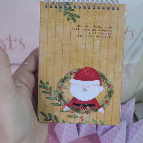 Bloco Capa Dura 10x15 Natal