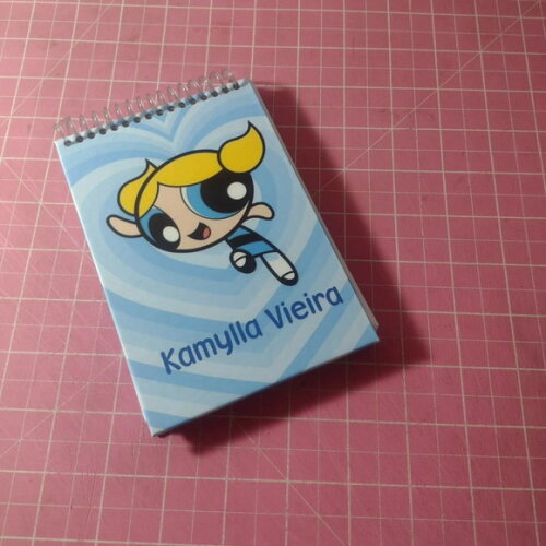 Bloco Capa Dura 10x15 Meninas Super Poderosas Lindinha