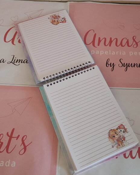 Bloco Capa Dura 10x15 Patrulha Canina