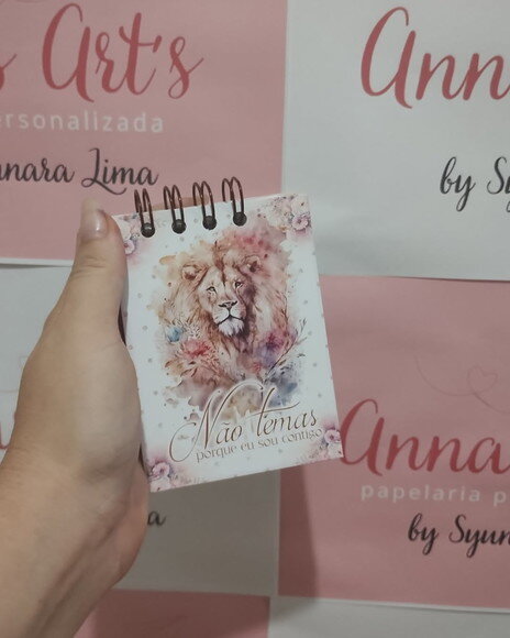 Bloco Capa Dura 8x10 Leao de Juda