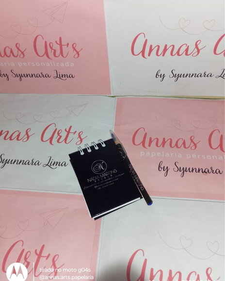 Bloco Capa Dura 8x11 com Caneta ou Lápis com Logomarca