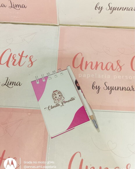 Bloco Capa Dura 8x11 com Caneta ou Lápis com Logomarca