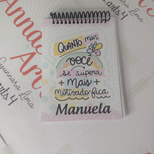 Bloco Capa Mole 10x15 Frases Motivacionais