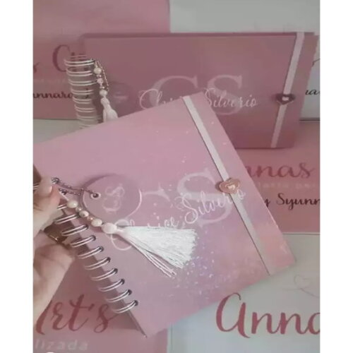Caderneta de Vacina e Livro do Bebe Neutro Rosa Seco