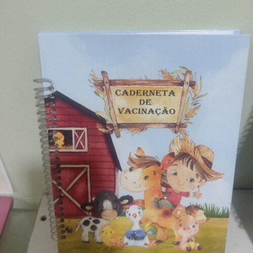Caderneta de Vacina Fazendinha Menino
