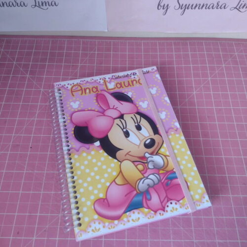 Caderneta de Vacina Minnie Baby Rosa