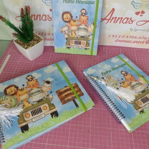 Caderneta Saúde, Porta Documentos e Livro do Bebe Safari