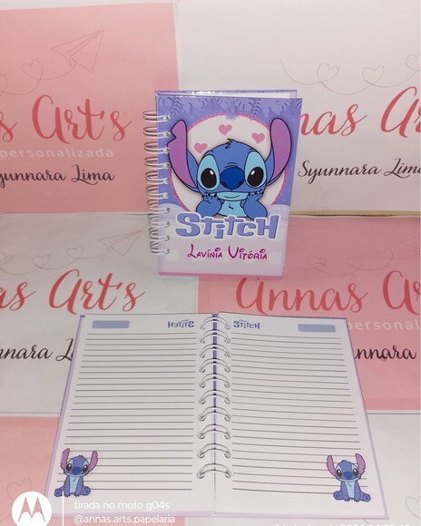 Caderno 11x15 Stitch