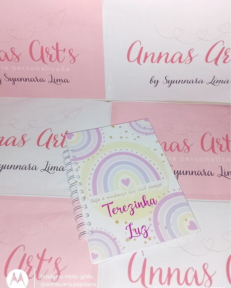 Caderno 15x21 Arco Iris