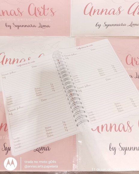 Caderno 15x21 com Logo ou Arte do Cliente
