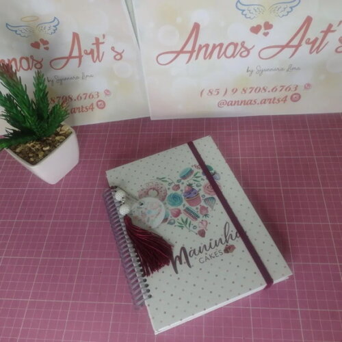 Caderno 15x21 de Pedidos de Confeiteira
