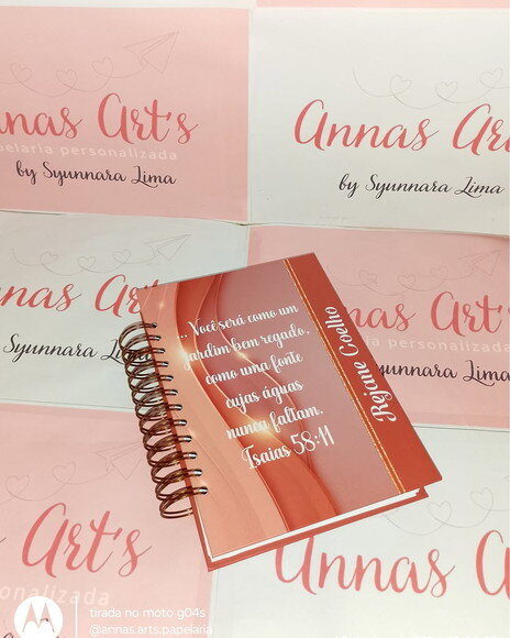 Caderno 15x21 Salmon Escuro