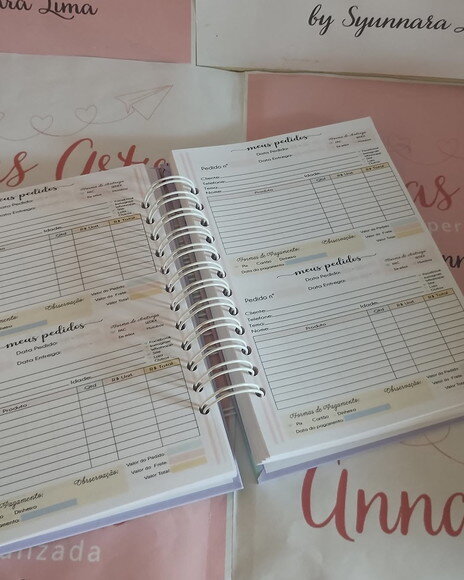 Caderno 15x21 Pedidos Borboletas Candy