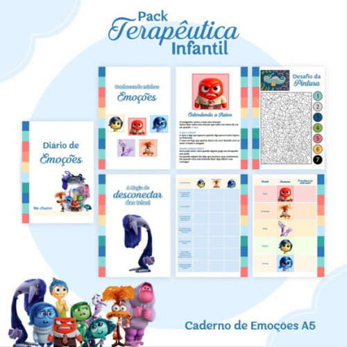 Caderno de Emoções Divertidamente