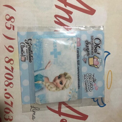 Cartao do Sus Frozen
