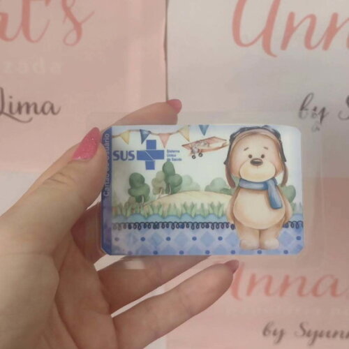 Cartão do Sus Urso Aviador ou Baloeiro