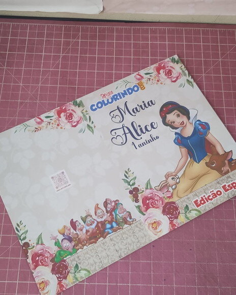 Livro de Colorir Branca de Neve 10 Unidades