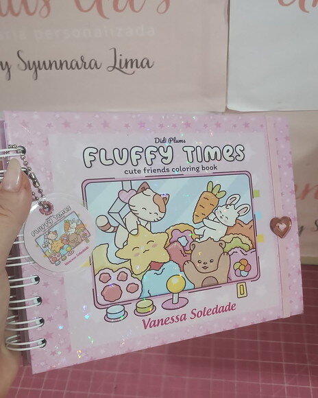 Livro de Pintura Fluffy Time