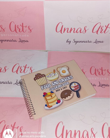 Livro de Pintura Food And Snacks