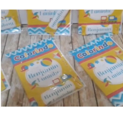 Livro de Pintura Fabrica de Brinquedos com Giz de Cera 10 un