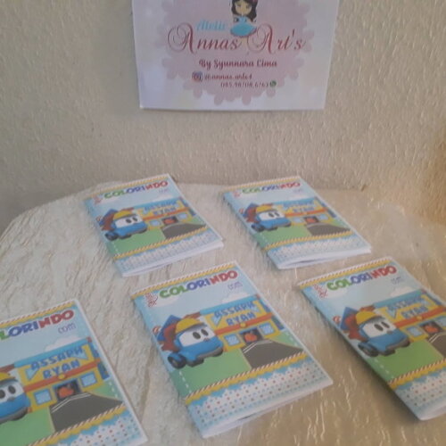 Livro de Pintura Leo Caminhão Encantário 10 Unidades