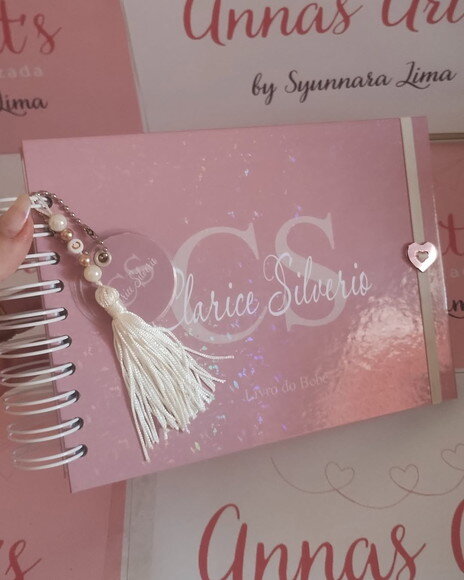 Livro do Bebe Neutro Rosa Seco