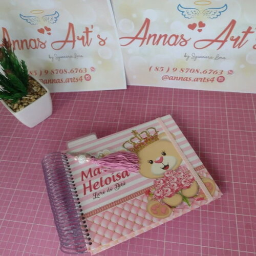 Livro do Bebe Ursa Realeza Rosa