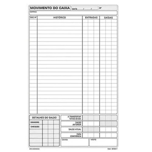 Movimento de Caixa 15x21