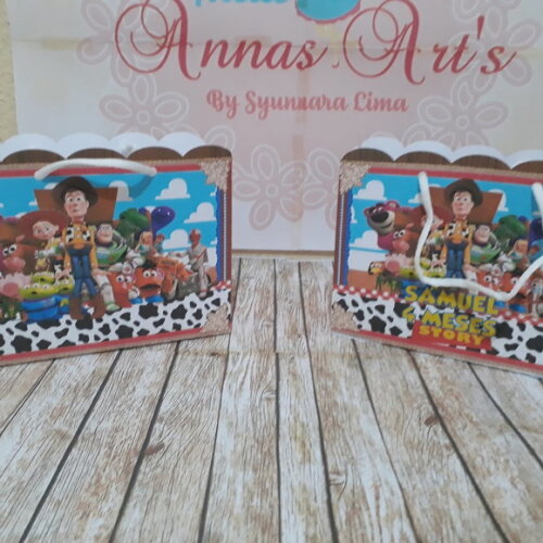 Sacolinha Personalizada Toy Store 10 Unidades