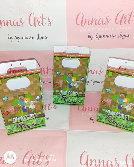Sacolinha Minicraft 10 Unidades