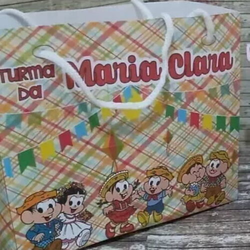 Sacolinha Turma da Monica São João 10 Unidades