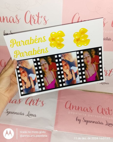 Topo de Bolo com Fotos