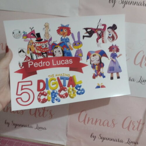 Topo de Bolo Digital Circus