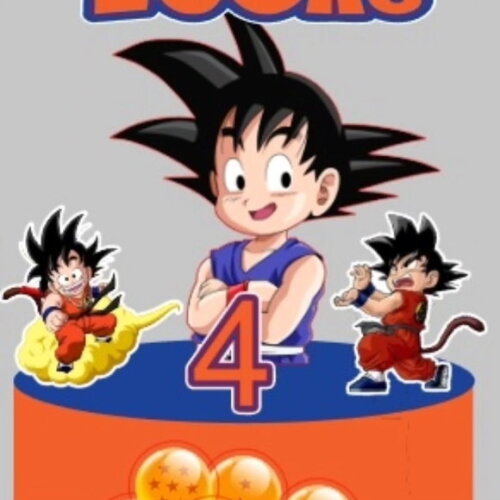 Topo de Bolo Dragon Ball Z
