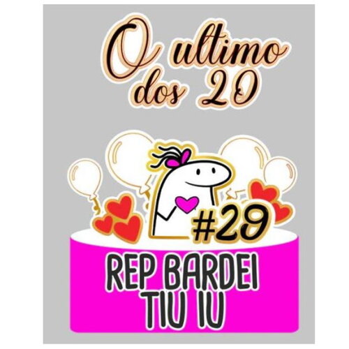 Topo de Bolo Flork Rep Bardei